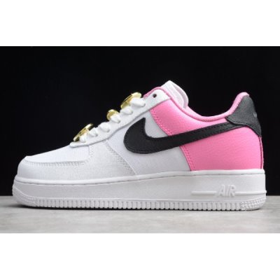 Nike Bayan Air Force 1 '07 Se Beyaz / Siyah / Pembe Kaykay Ayakkabı Türkiye - DYS7UTRI